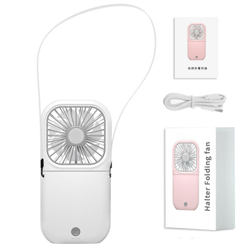 Foldable Mini Neck Fan – Hands-Free, Rechargeable & Purse-Ready