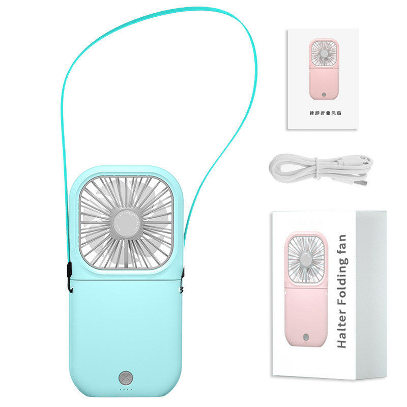 Foldable Mini Neck Fan – Hands-Free, Rechargeable & Purse-Ready