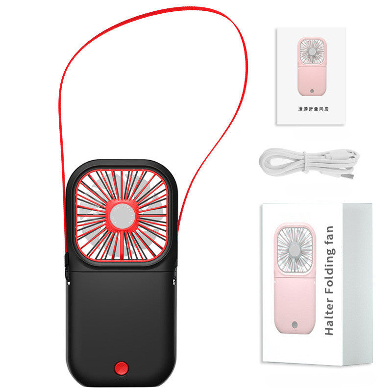 Foldable Mini Neck Fan – Hands-Free, Rechargeable & Purse-Ready