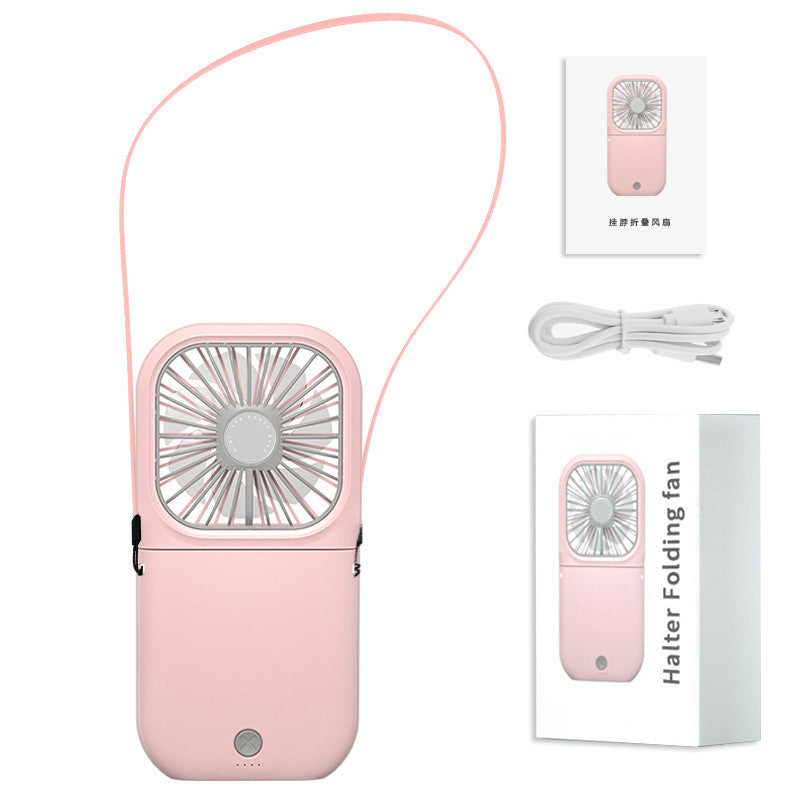 Foldable Mini Neck Fan – Hands-Free, Rechargeable & Purse-Ready